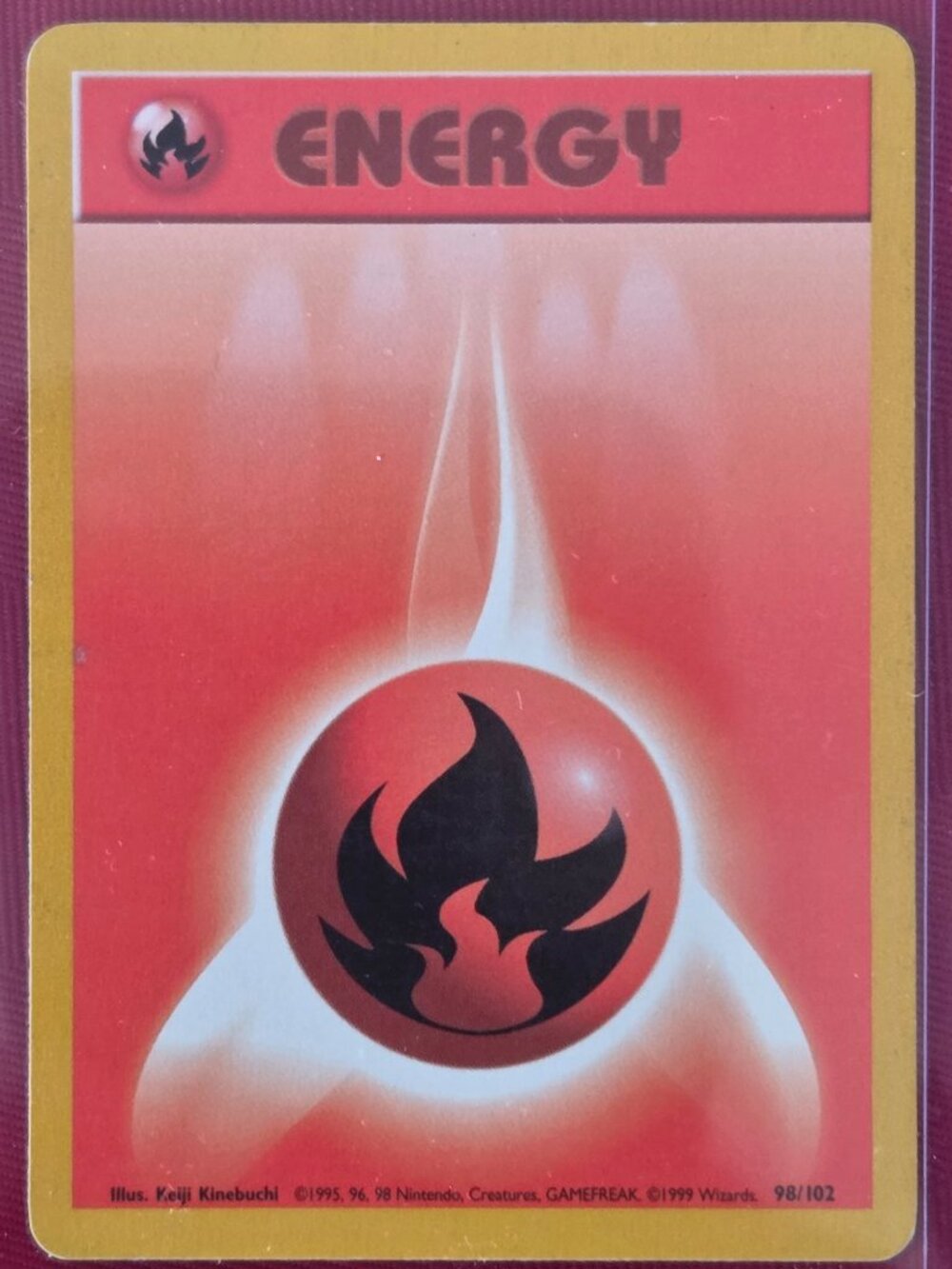 1999 POKEMON, FIRE ENERGY CARD!!!